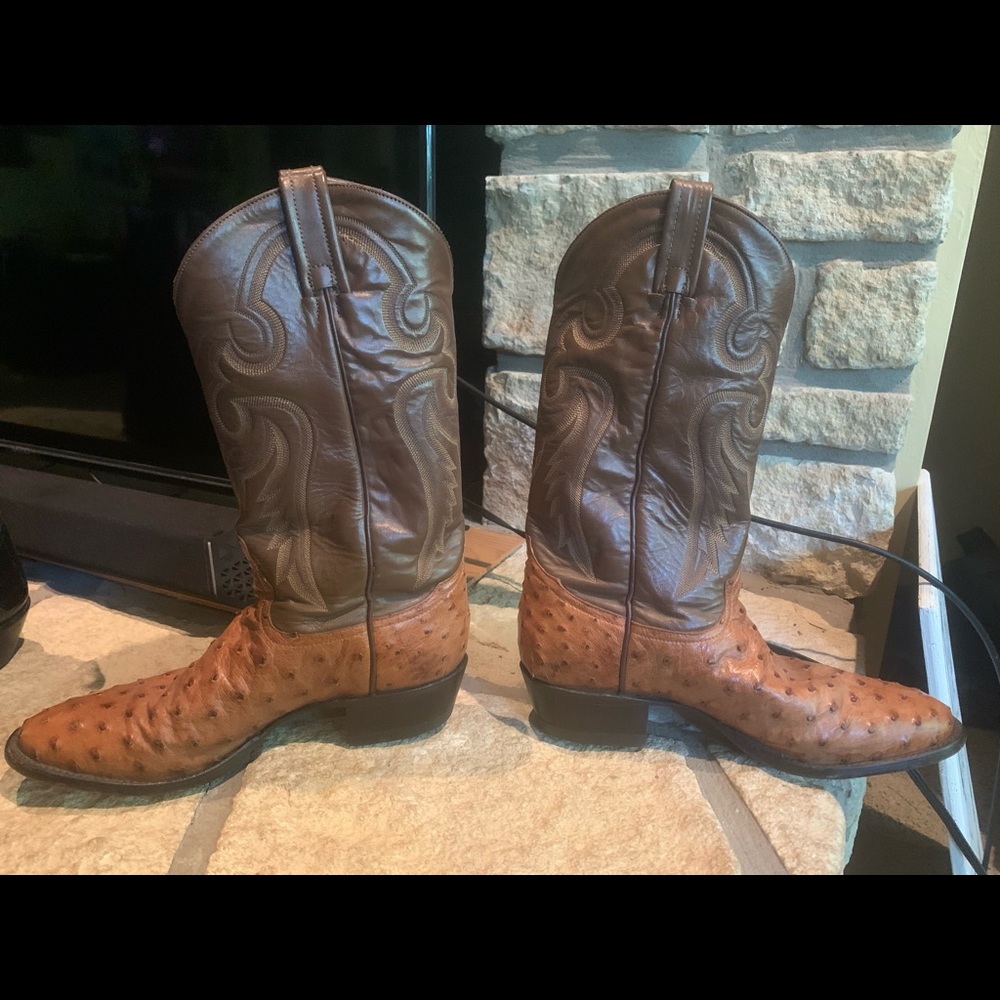 Tony Lama Ostrich Boots 9.5D